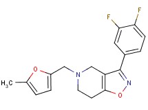 3-(3,4-difluorophenyl)-5-[(5-methyl-2-furyl)methyl]-4,5,6,7-tetrahydroisoxazolo[4,5-c]pyridine