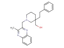 [1-[(3-methyl-2-quinoxalinyl)methyl]-3-(2-phenylethyl)-3-piperidinyl]methanol