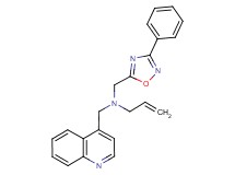 N-[(3-phenyl-1,2,4-oxadiazol-5-yl)methyl]-N-(quinolin-4-ylmethyl)prop-2-en-1-amine