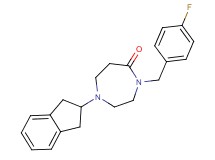 1-(2,3-dihydro-1H-inden-2-yl)-4-(4-fluorobenzyl)-1,4-diazepan-5-one