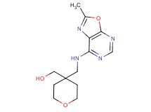 (4-{[(2-methyl[1,3]oxazolo[5,4-d]pyrimidin-7-yl)amino]methyl}tetrahydro-2H-pyran-4-yl)methanol