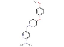 5-{[4-(4-methoxyphenoxy)-1-piperidinyl]methyl}-N,N-dimethyl-2-pyridinamine
