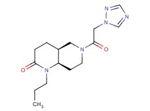 (4aS*,8aR*)-1-propyl-6-(1H-1,2,4-triazol-1-ylacetyl)octahydro-1,6-naphthyridin-2(1H)-one