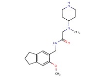 N~1~-[(6-methoxy-2,3-dihydro-1H-inden-5-yl)methyl]-N~2~-methyl-N~2~-piperidin-4-ylglycinamide