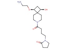 1-{4-[(1S*,3R*)-1-(2-aminoethoxy)-3-hydroxy-7-azaspiro[3.5]non-7-yl]-4-oxobutyl}-2-pyrrolidinone