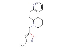2-(2-{1-[(3-methylisoxazol-5-yl)methyl]piperidin-2-yl}ethyl)pyridine