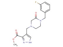 methyl 4-{[4-(3-fluorobenzyl)-3-oxo-1-piperazinyl]methyl}-1H-pyrazole-3-carboxylate