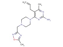 5-allyl-4-methyl-6-{4-[(5-methyl-1,2,4-oxadiazol-3-yl)methyl]piperazin-1-yl}pyrimidin-2-amine