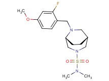 (1R*,5R*)-6-(2-fluoro-4-methoxybenzyl)-N,N-dimethyl-3,6-diazabicyclo[3.2.2]nonane-3-sulfonamide