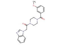 1-{2-[4-(3-methoxybenzoyl)-1-piperazinyl]-2-oxoethyl}-1H-benzimidazole
