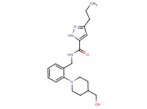 N-{2-[4-(hydroxymethyl)piperidin-1-yl]benzyl}-3-propyl-1H-pyrazole-5-carboxamide