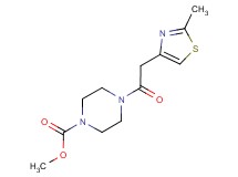 methyl 4-[(2-methyl-1,3-thiazol-4-yl)acetyl]-1-piperazinecarboxylate