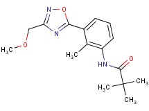 N-{3-[3-(methoxymethyl)-1,2,4-oxadiazol-5-yl]-2-methylphenyl}-2,2-dimethylpropanamide
