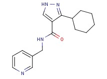 3-cyclohexyl-N-(pyridin-3-ylmethyl)-1H-pyrazole-4-carboxamide