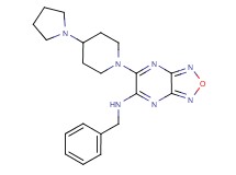 N-benzyl-6-[4-(1-pyrrolidinyl)-1-piperidinyl][1,2,5]oxadiazolo[3,4-b]pyrazin-5-amine