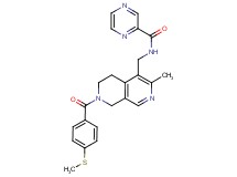 N-({3-methyl-7-[4-(methylthio)benzoyl]-5,6,7,8-tetrahydro-2,7-naphthyridin-4-yl}methyl)-2-pyrazinecarboxamide