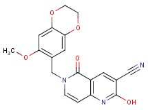 2-hydroxy-6-[(7-methoxy-2,3-dihydro-1,4-benzodioxin-6-yl)methyl]-5-oxo-5,6-dihydro-1,6-naphthyridine-3-carbonitrile
