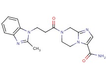 7-[3-(2-methyl-1H-benzimidazol-1-yl)propanoyl]-5,6,7,8-tetrahydroimidazo[1,2-a]pyrazine-3-carboxamide