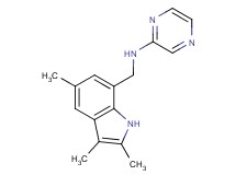 N-[(2,3,5-trimethyl-1H-indol-7-yl)methyl]pyrazin-2-amine