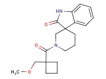 1'-{[1-(methoxymethyl)cyclobutyl]carbonyl}spiro[indole-3,3'-piperidin]-2(1H)-one