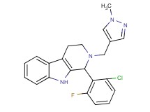 1-(2-chloro-6-fluorophenyl)-2-[(1-methyl-1H-pyrazol-4-yl)methyl]-2,3,4,9-tetrahydro-1H-beta-carboline