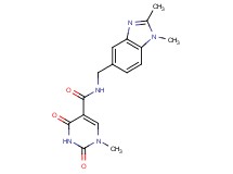 N-[(1,2-dimethyl-1H-benzimidazol-5-yl)methyl]-1-methyl-2,4-dioxo-1,2,3,4-tetrahydropyrimidine-5-carboxamide