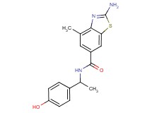 2-amino-N-[1-(4-hydroxyphenyl)ethyl]-4-methyl-1,3-benzothiazole-6-carboxamide