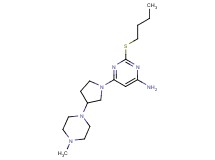 2-(butylthio)-6-[3-(4-methylpiperazin-1-yl)pyrrolidin-1-yl]pyrimidin-4-amine