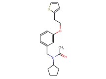 N-cyclopentyl-N-{3-[2-(2-thienyl)ethoxy]benzyl}acetamide
