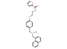 N-[2-(4-{[methyl(1-naphthylmethyl)amino]methyl}phenoxy)ethyl]-2-furamide