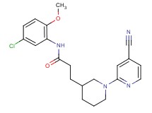 N-(5-chloro-2-methoxyphenyl)-3-[1-(4-cyanopyridin-2-yl)piperidin-3-yl]propanamide