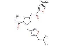 (4R)-4-(2-furoylamino)-1-[(5-isobutyl-1,2,4-oxadiazol-3-yl)methyl]-N-methyl-L-prolinamide
