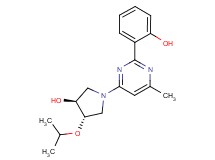 (3S*,4S*)-1-[2-(2-hydroxyphenyl)-6-methylpyrimidin-4-yl]-4-isopropoxypyrrolidin-3-ol
