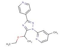 2-[5-(1-ethoxyethyl)-3-pyridin-4-yl-1H-1,2,4-triazol-1-yl]-4-methylpyridine