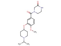 4-{3-[(1-isopropylpiperidin-4-yl)oxy]-4-methoxybenzoyl}piperazin-2-one