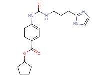 cyclopentyl 4-[({[3-(1H-imidazol-2-yl)propyl]amino}carbonyl)amino]benzoate