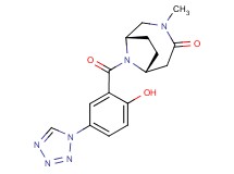 (1S*,6R*)-9-[2-hydroxy-5-(1H-tetrazol-1-yl)benzoyl]-3-methyl-3,9-diazabicyclo[4.2.1]nonan-4-one