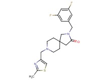 2-(3,5-difluorobenzyl)-8-[(2-methyl-1,3-thiazol-4-yl)methyl]-2,8-diazaspiro[4.5]decan-3-one