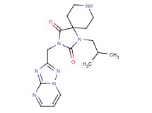 1-isobutyl-3-([1,2,4]triazolo[1,5-a]pyrimidin-2-ylmethyl)-1,3,8-triazaspiro[4.5]decane-2,4-dione hydrochloride