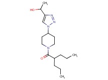 1-{1-[1-(2-propylpentanoyl)piperidin-4-yl]-1H-1,2,3-triazol-4-yl}ethanol