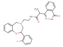 N-{2-[2-(2-fluorophenyl)-2,3-dihydro-1,4-benzoxazepin-4(5H)-yl]ethyl}-2-(4-oxo-3,4-dihydro-1-phthalazinyl)propanamide