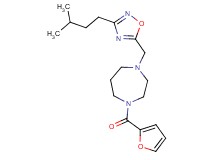 1-(2-furoyl)-4-{[3-(3-methylbutyl)-1,2,4-oxadiazol-5-yl]methyl}-1,4-diazepane