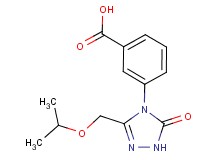 3-[3-(isopropoxymethyl)-5-oxo-1,5-dihydro-4H-1,2,4-triazol-4-yl]benzoic acid