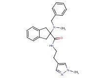 2-[benzyl(methyl)amino]-N-[2-(1-methyl-1H-pyrazol-4-yl)ethyl]-2-indanecarboxamide