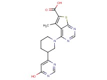 4-[3-(6-hydroxypyrimidin-4-yl)piperidin-1-yl]-5-methylthieno[2,3-d]pyrimidine-6-carboxylic acid