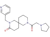 2-(3-pyridinylmethyl)-8-(1-pyrrolidinylacetyl)-2,8-diazaspiro[5.5]undecan-3-one