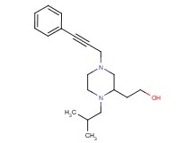2-[1-isobutyl-4-(3-phenyl-2-propyn-1-yl)-2-piperazinyl]ethanol