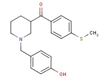 [1-(4-hydroxybenzyl)-3-piperidinyl][4-(methylthio)phenyl]methanone