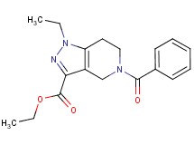 ethyl 5-benzoyl-1-ethyl-4,5,6,7-tetrahydro-1H-pyrazolo[4,3-c]pyridine-3-carboxylate
