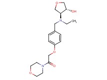 (3R*,4S*)-4-{ethyl[4-(2-morpholin-4-yl-2-oxoethoxy)benzyl]amino}tetrahydrofuran-3-ol